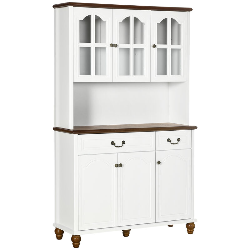 Hivvago Kitchen Buffet with Hutch and Storage Cabinets image number 0