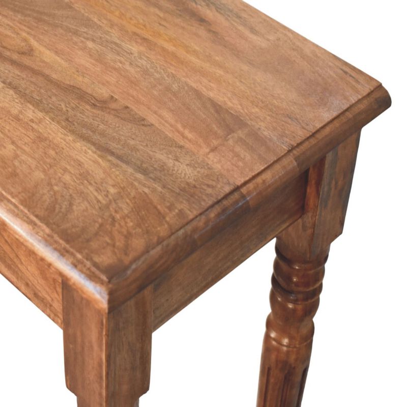 Artisan Furniture Solid Wood Three Drawer Console with Turned Legs image number 4