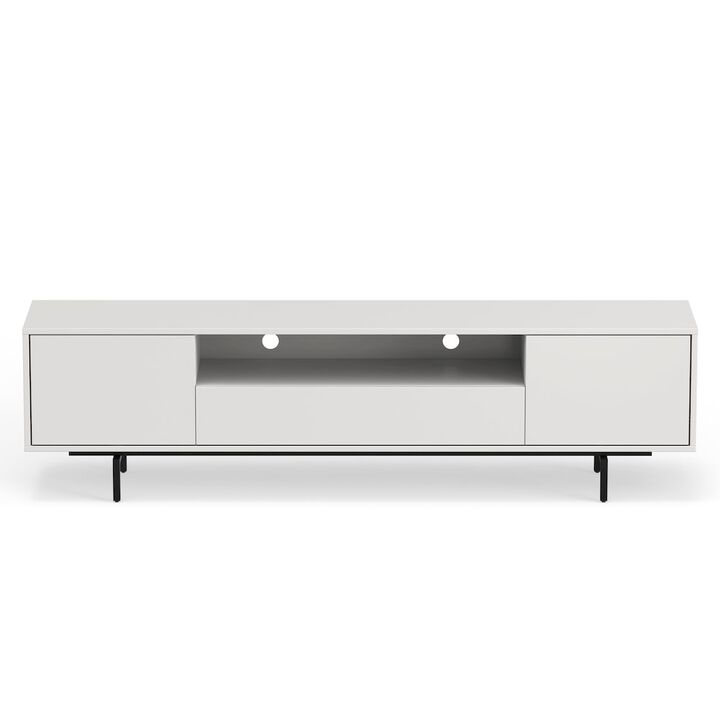 Avichi White Laminate 3 Door TV Console