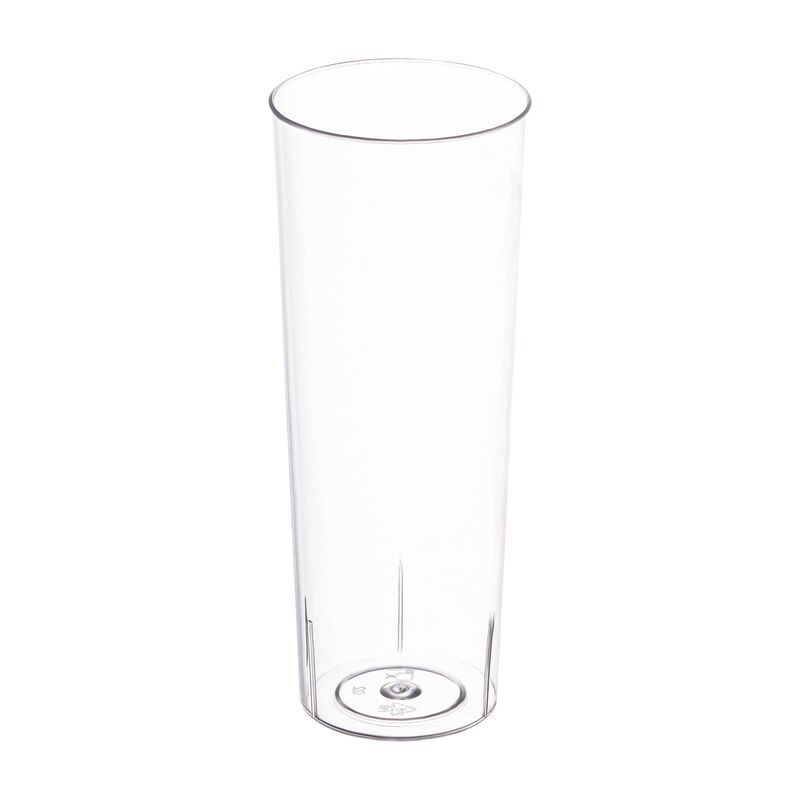 10 oz. Clear Round High Ball Plastic Cups (250 Cups) image number 0