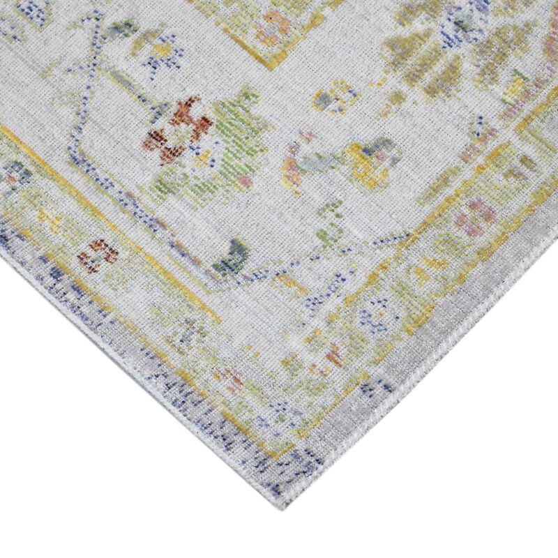 HomeRoots Floral Area Rug image number 3