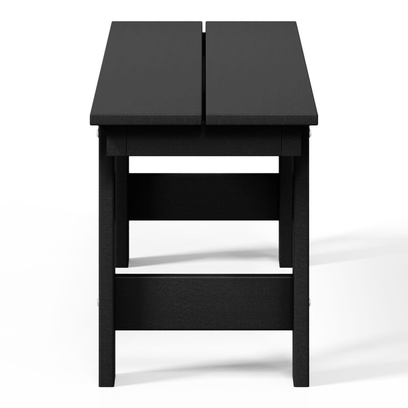 WestinTrends Outdoor HDPE 48" Modern Backless Patio Bench