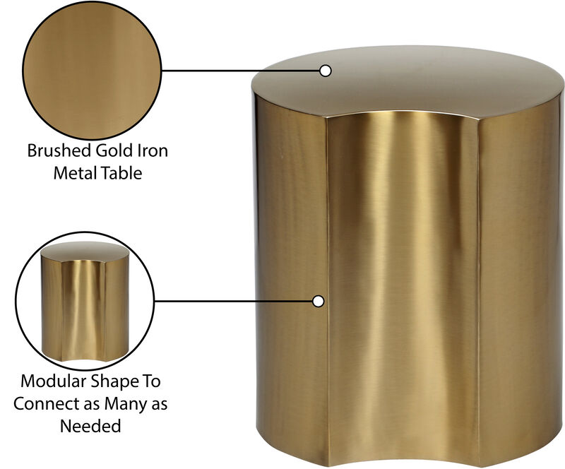 Meridian Furniture Dimple Gold End Table image number 5
