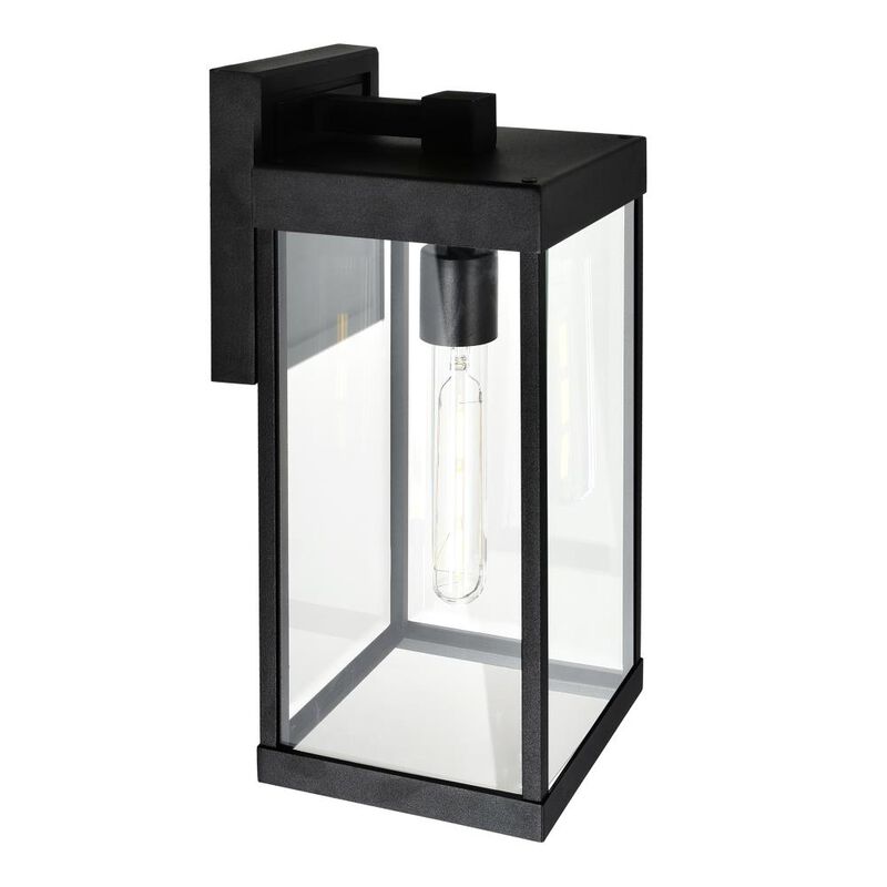 Windsor 1 Light Black Outdoor Wall Light