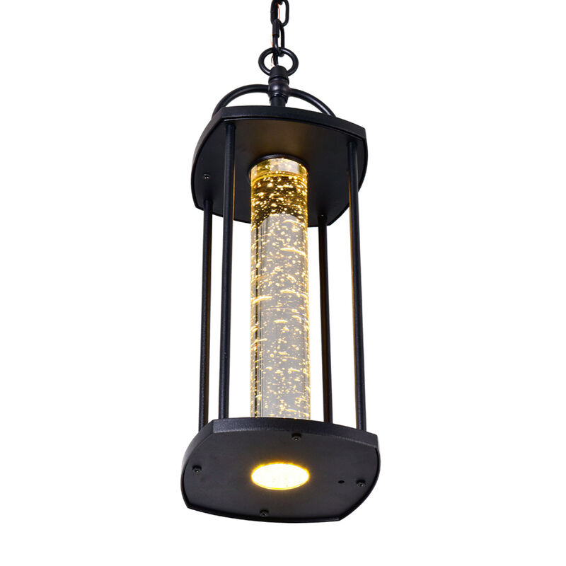 Greenwood LED Outdoor Black Pendant