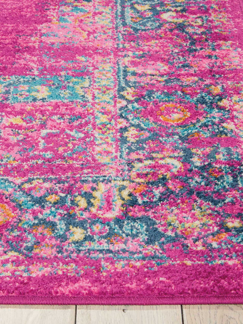 Passion PSN03 Fuchsia 5' x Round Rug image number 1