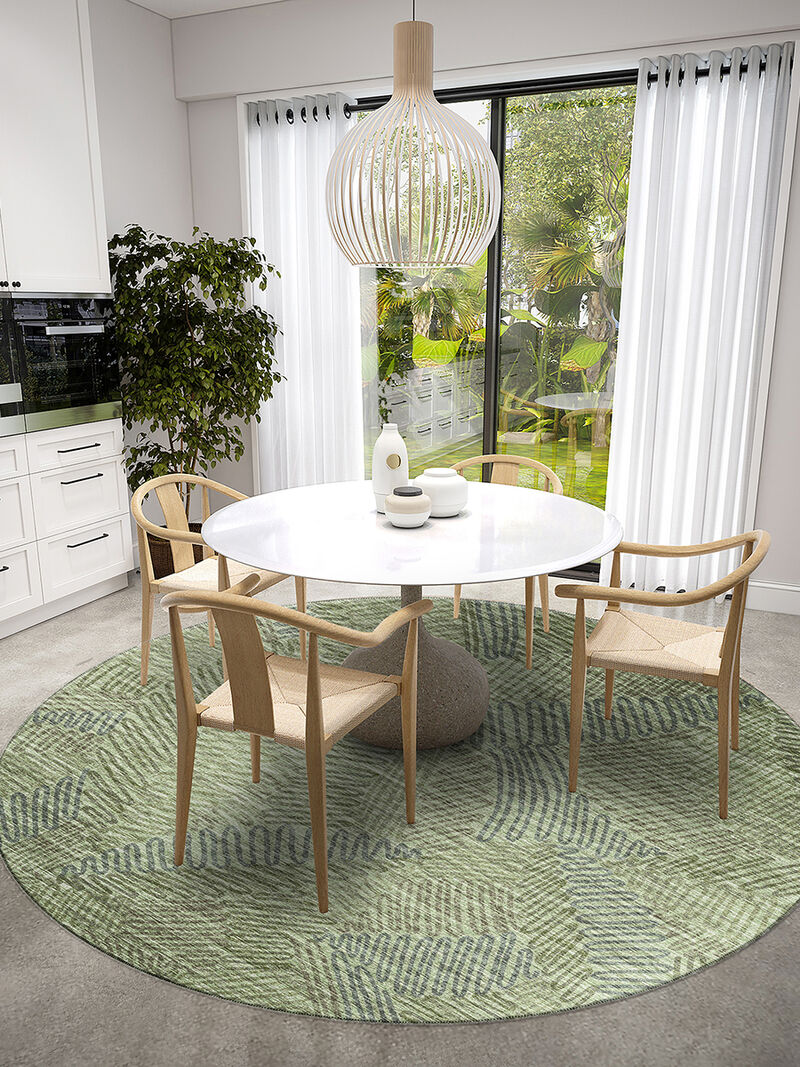 Sedona SN11 Moss 4' Rug