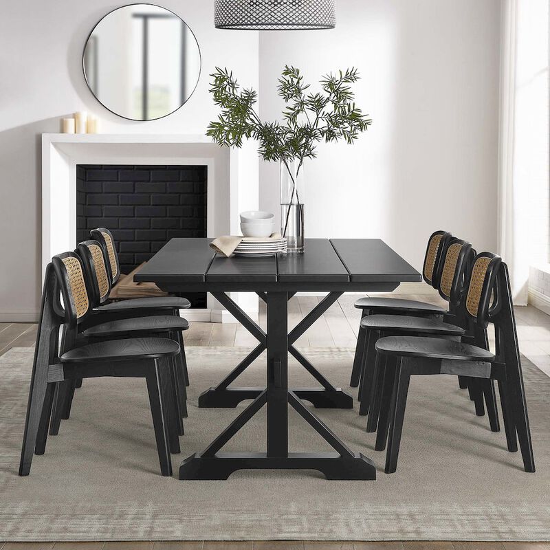 Windchime 71" Wood Dining Table image number 8