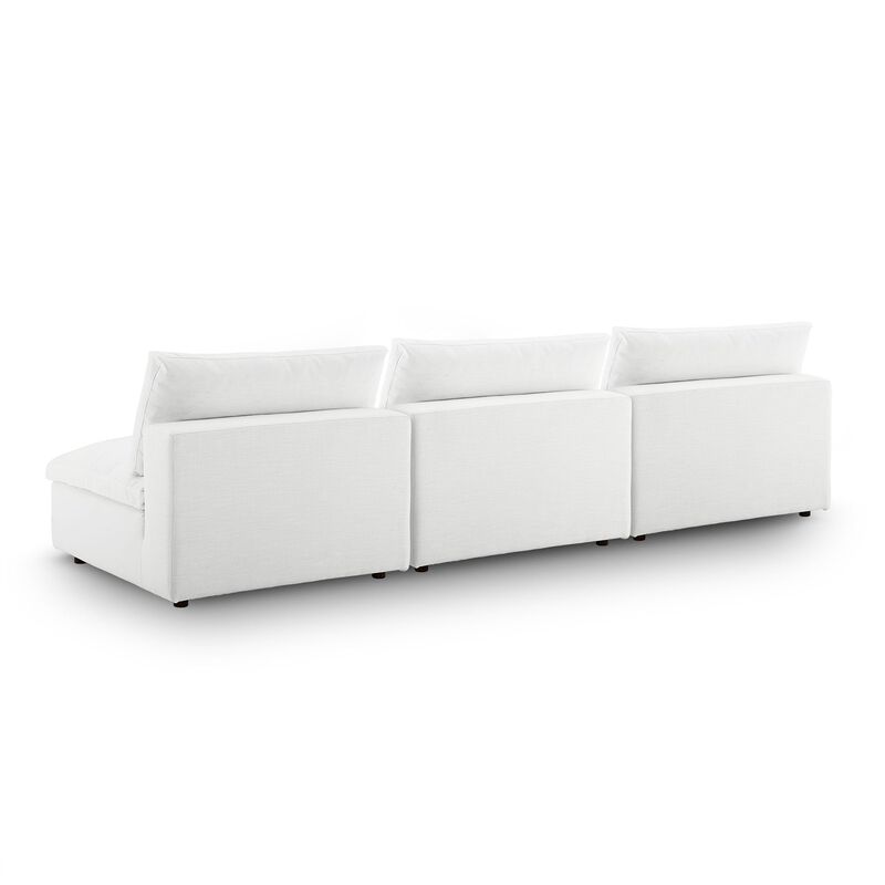 Modway Commix Down Filled Overstuffed 3-Piece Armless Sectional Sofa image number 5