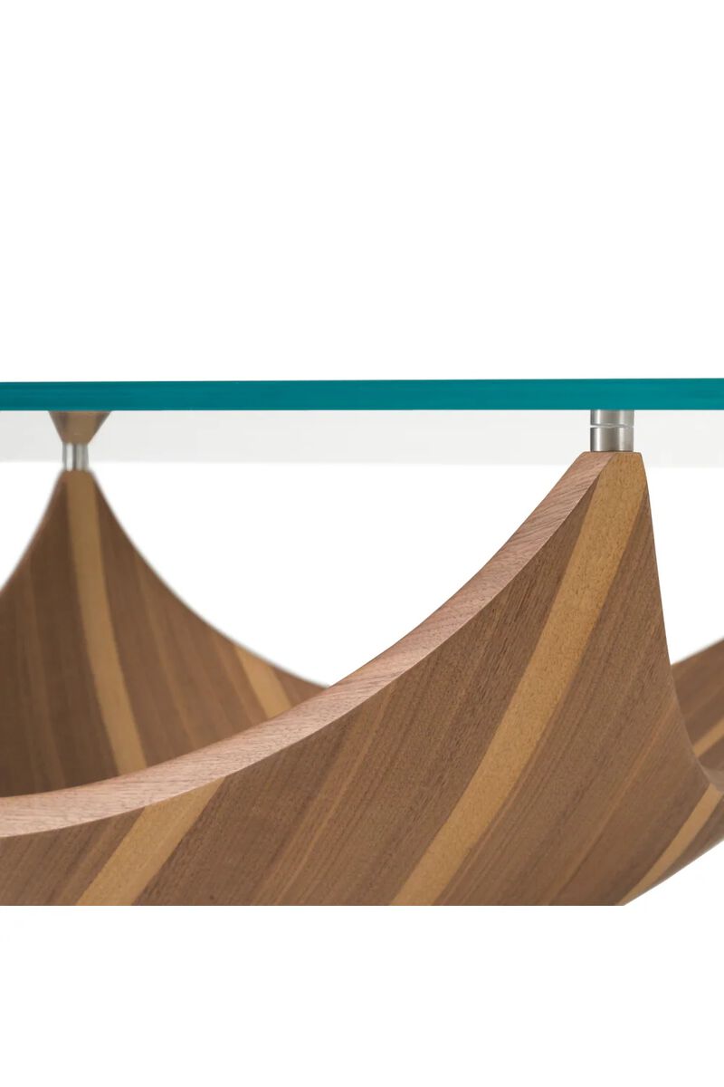 Square Glass Coffee Table | OROA Modern Sunrise image number 5