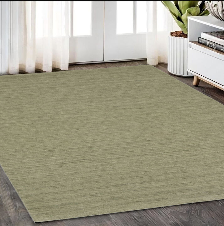 HomeRoots Wool Hand Tufted Area Rug