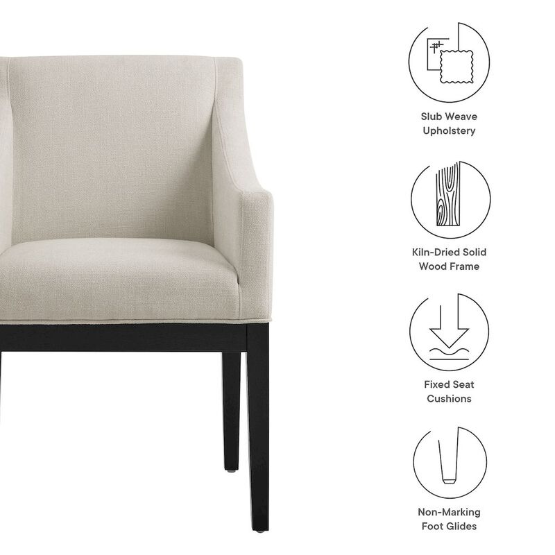 Alton Fabric Upholstered Dining Armchair image number 1