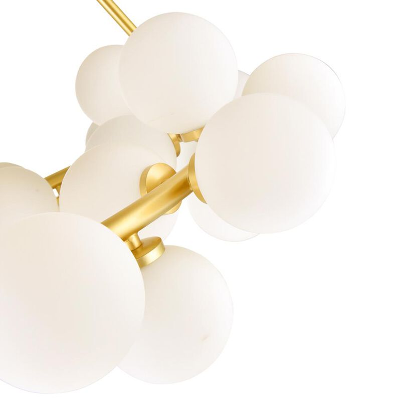 CWI Lighting Arya 25 Light Chandelier With Satin Gold Finish