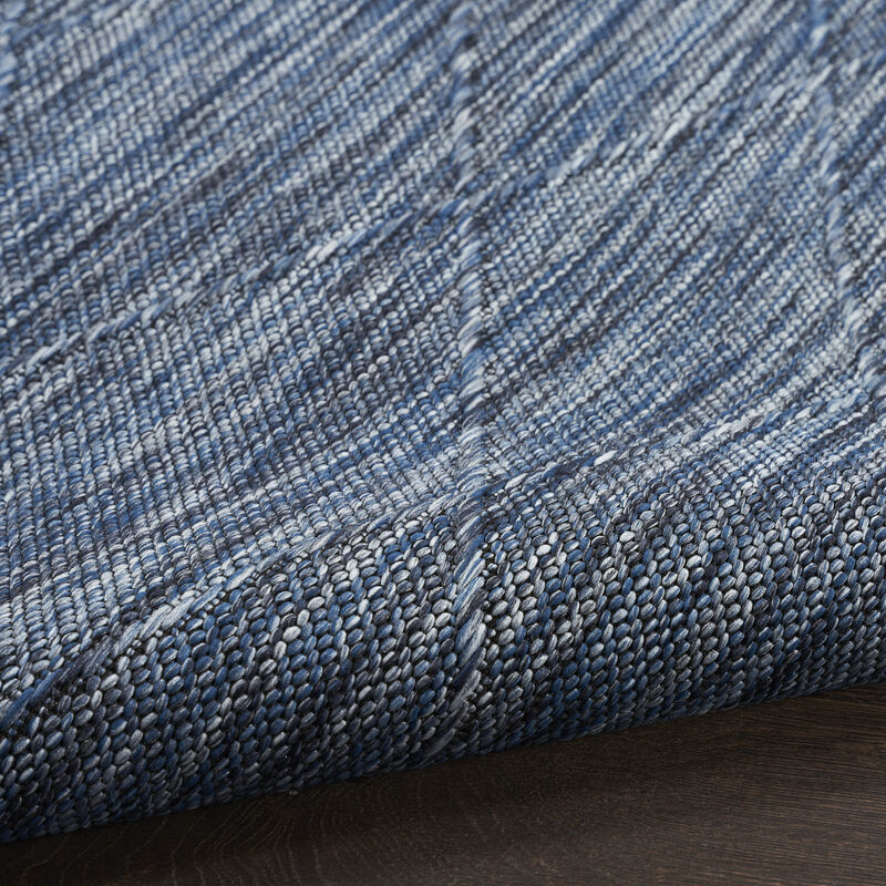 Washable Solutions WSL01 Navy/Blue 8' x 10' Rug