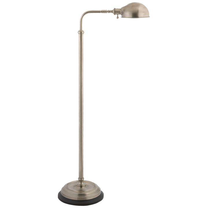 Apothecary Floor Lamp in Antique Nickel