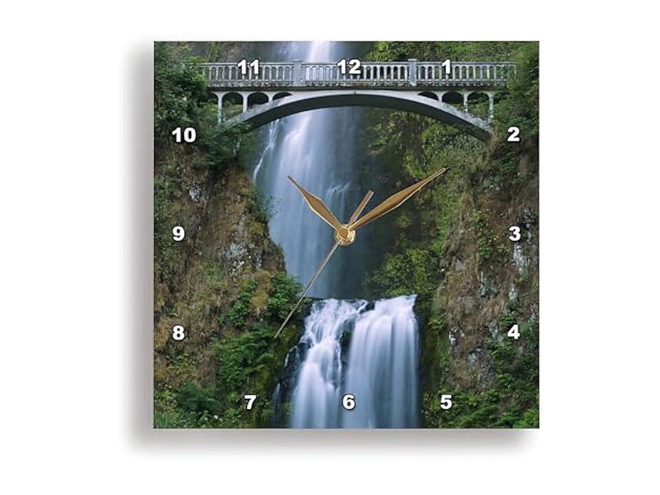 Multnomah Falls Columbia River Gorge Wall Clock 15 Inch Home Decor