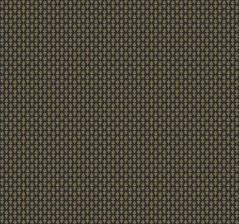 Petal Black & Metallic Gold Wallpaper