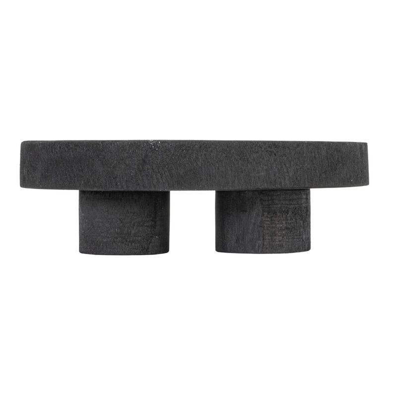 Paulownia Wood Pedestal Tray image number 3