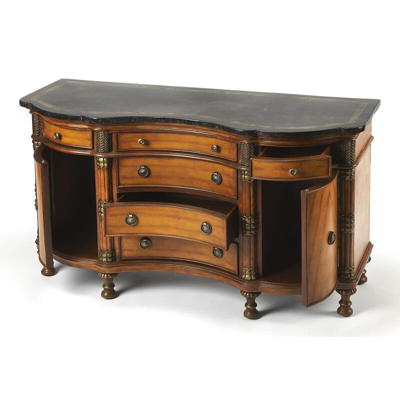 Butler Specialty Alberto Fossil Stone 53"W Sideboard, Multi-Color image number 2