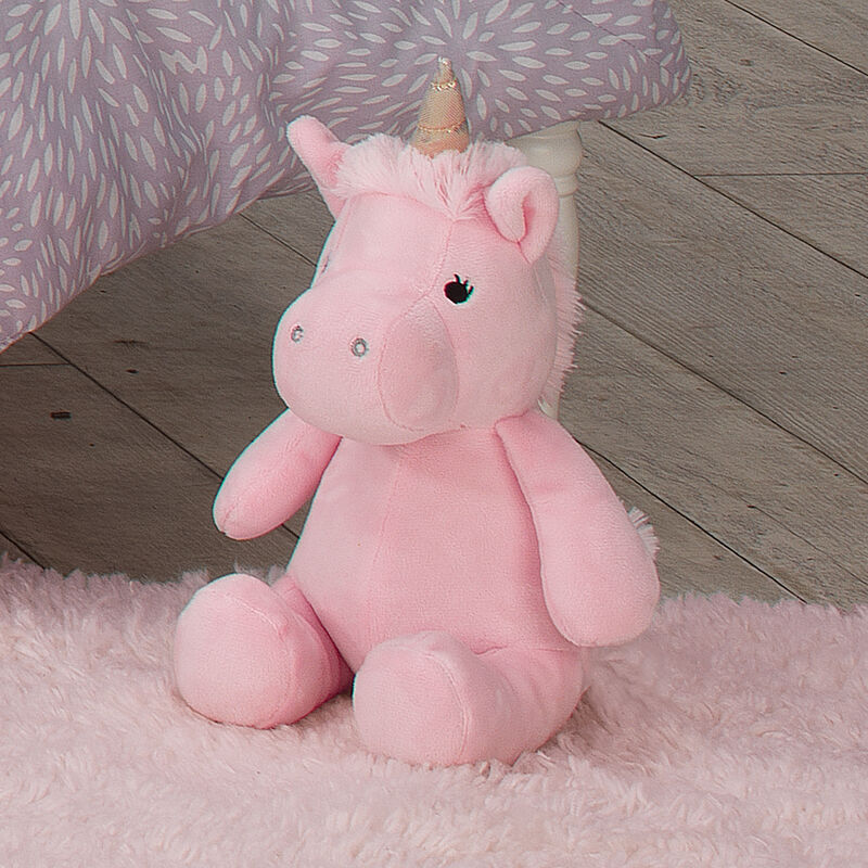 Bedtime Originals Rainbow Unicorn Pink/Gold Plush Unicorn Stuffed Animal - Pearl