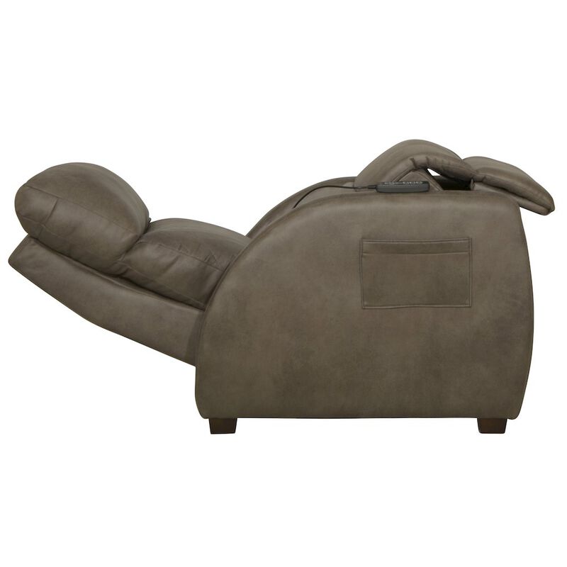 Catnapper Relaxer Power Lay Flat Recliner with Power Adjustable Headrest and Lumbar