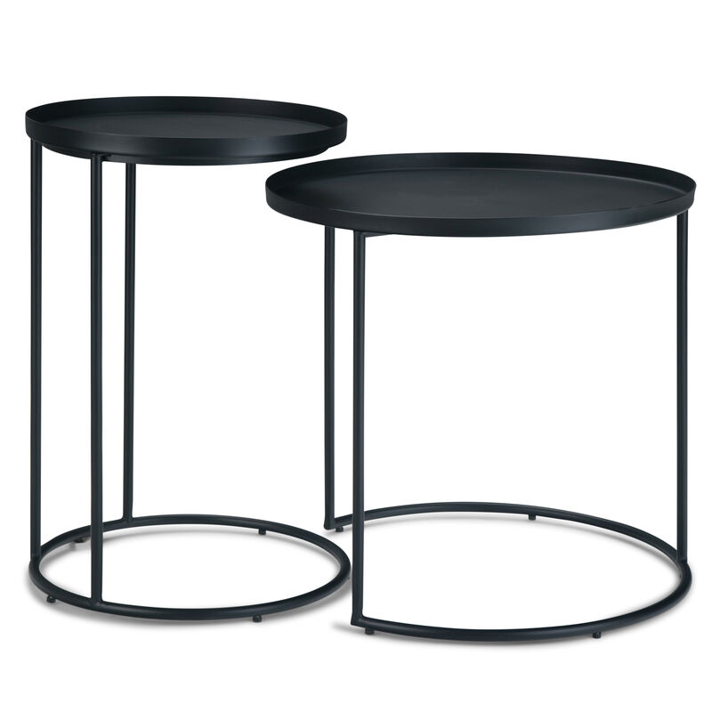 Monet Metal 2 Pc Nesting Table