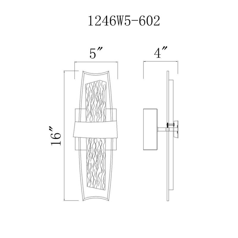 CWI Lighting Guadiana 5 in LED Satin Gold Wall Sconce