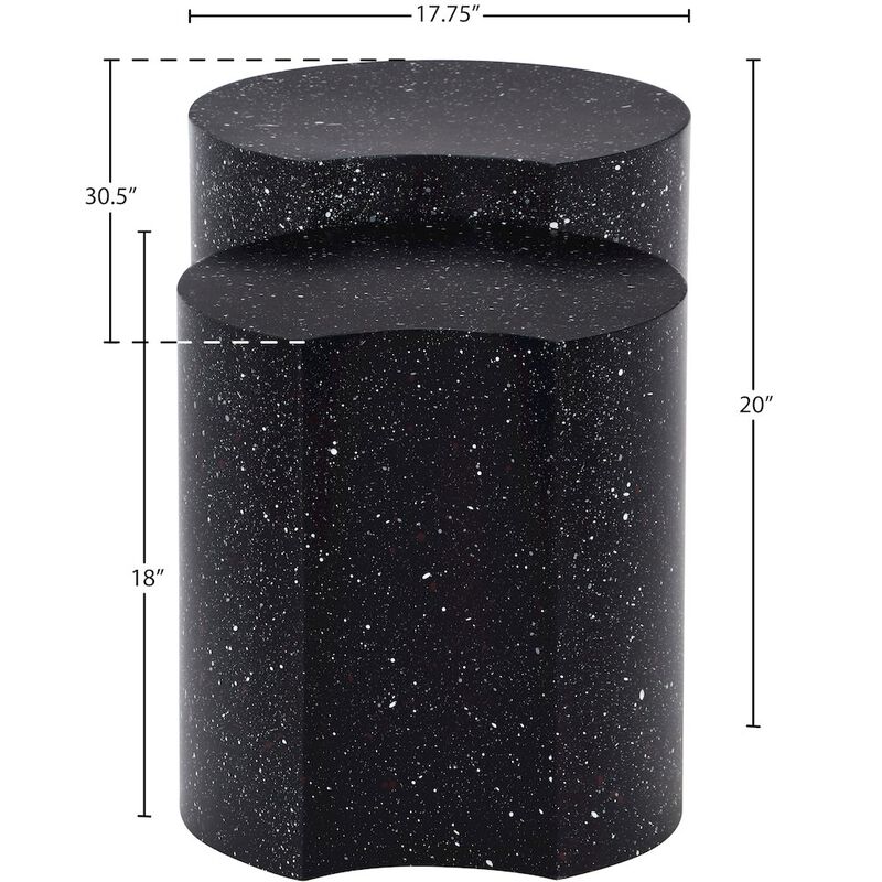 Meridian Furniture Dimple Black End Table