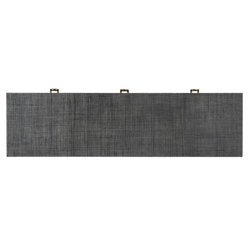 Butler Specialty Chatham 3-Drawer Raffia 60 Sideboard, Charcoal