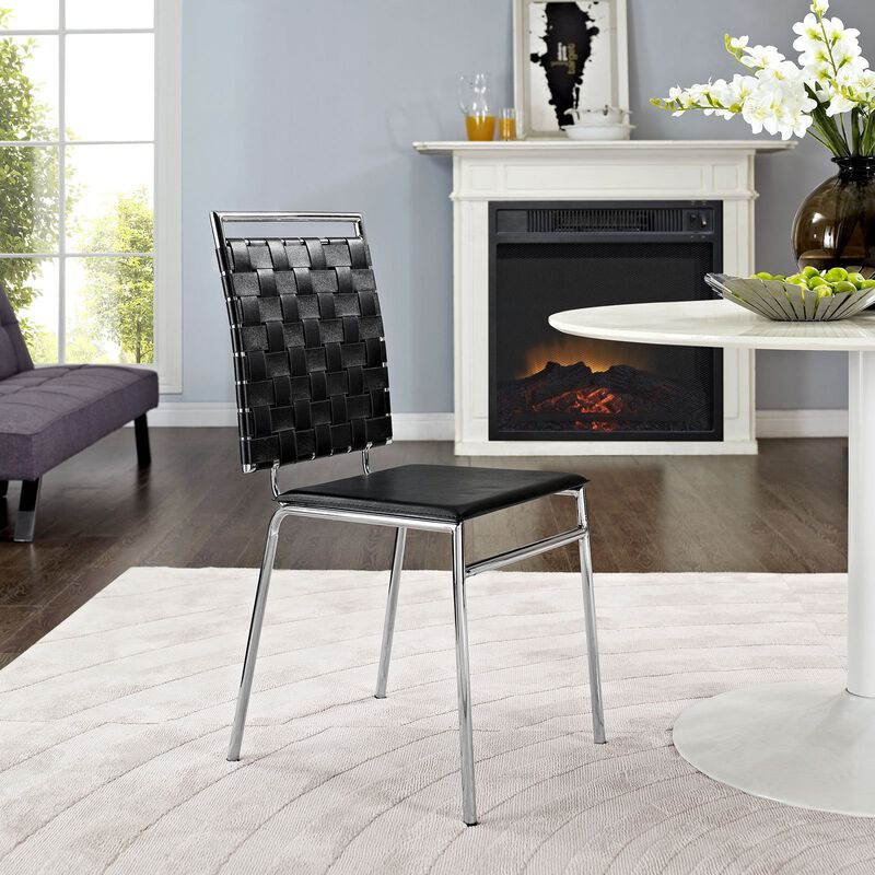 Modway Fuse Dining Side Chair in Black