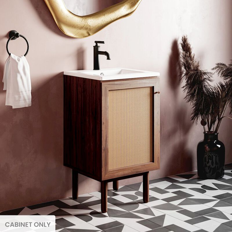 Classe 18" Bathroom Vanity in Dark Walnut Cabinet Only image number 1