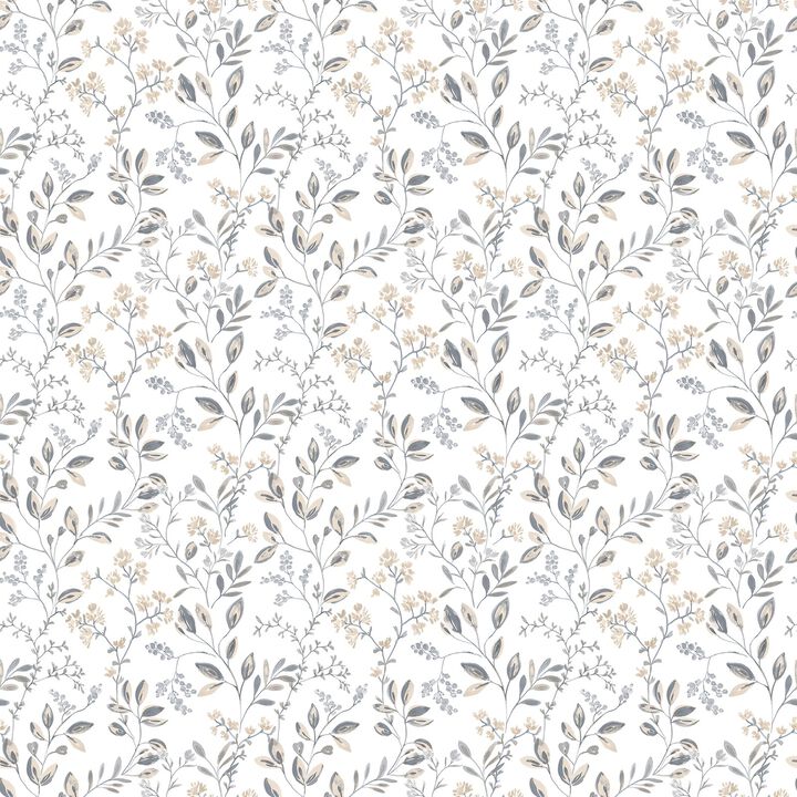 Just Kitchens Spring Leaf Trail Beige Wallpaper G45454