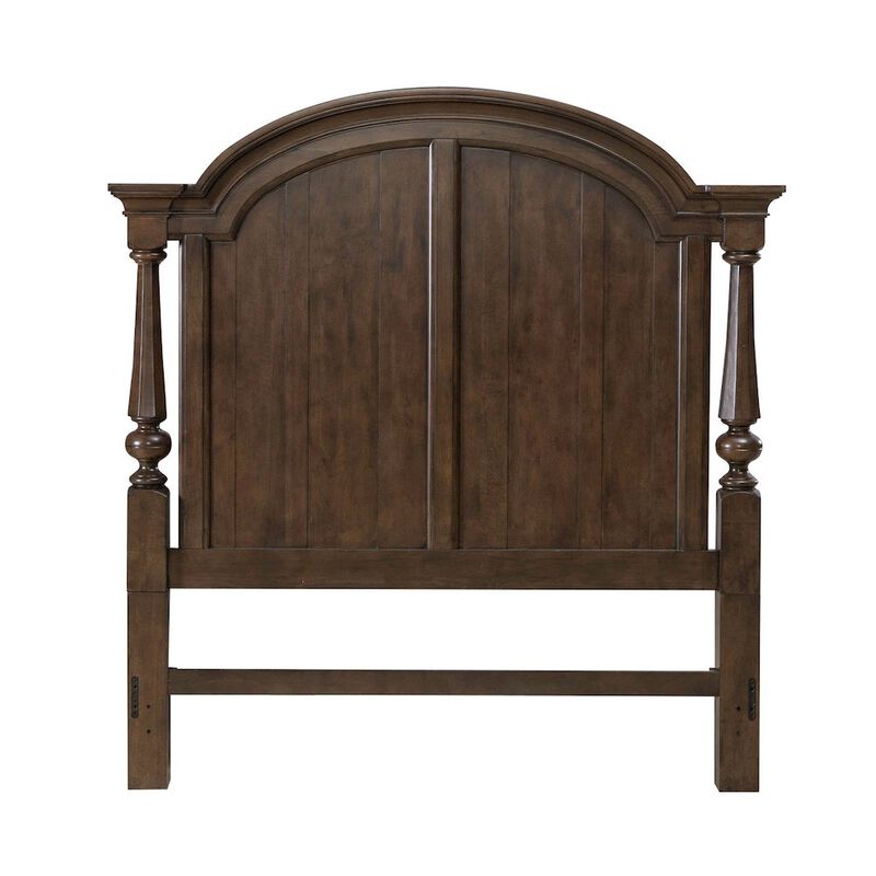 Liberty Furniture Arden Road Queen Arched Poster Bed Headboard - Satin Cherry image number 2