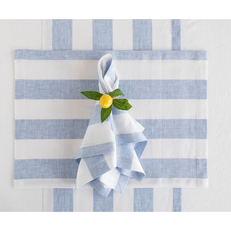 Christmas Linen Table Runner - Cabana Stripe, Solino Home