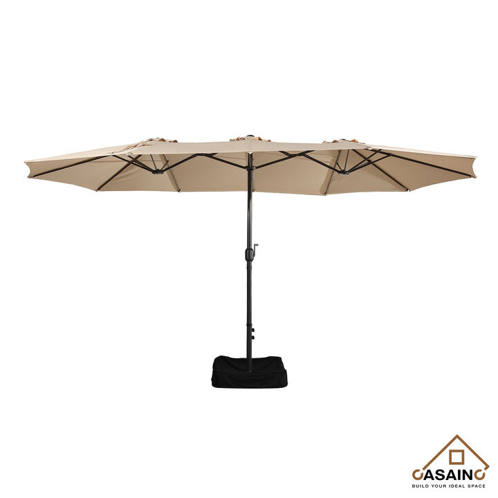 15ft Patio Maket Umbrella with base