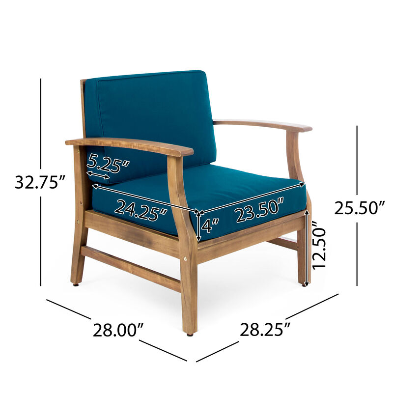 Christopher Knight Home&reg; Wood Frame Club Chair Armchair for Outdoor Indoor