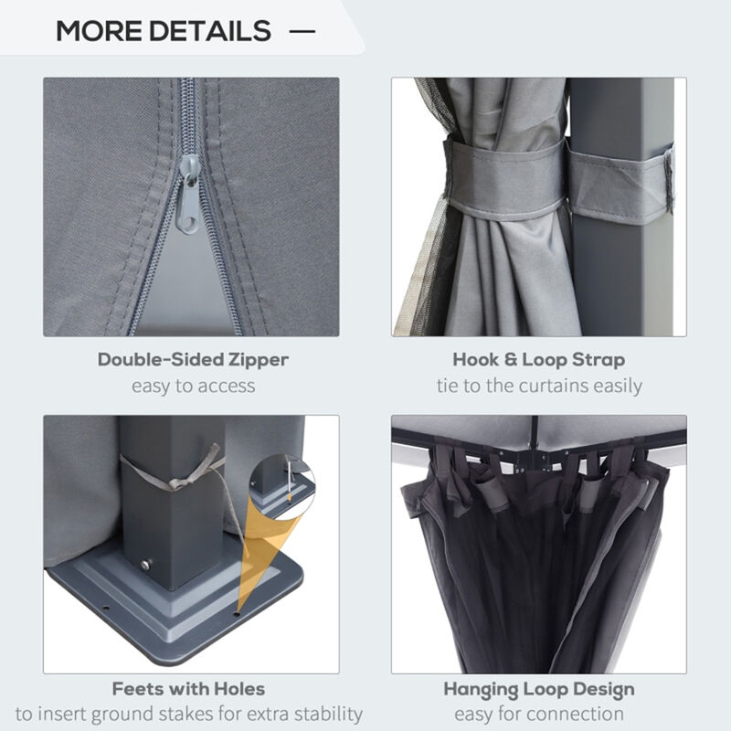 Weather-Resistant Patio Gazebo for Outdoor Garden and Terrace