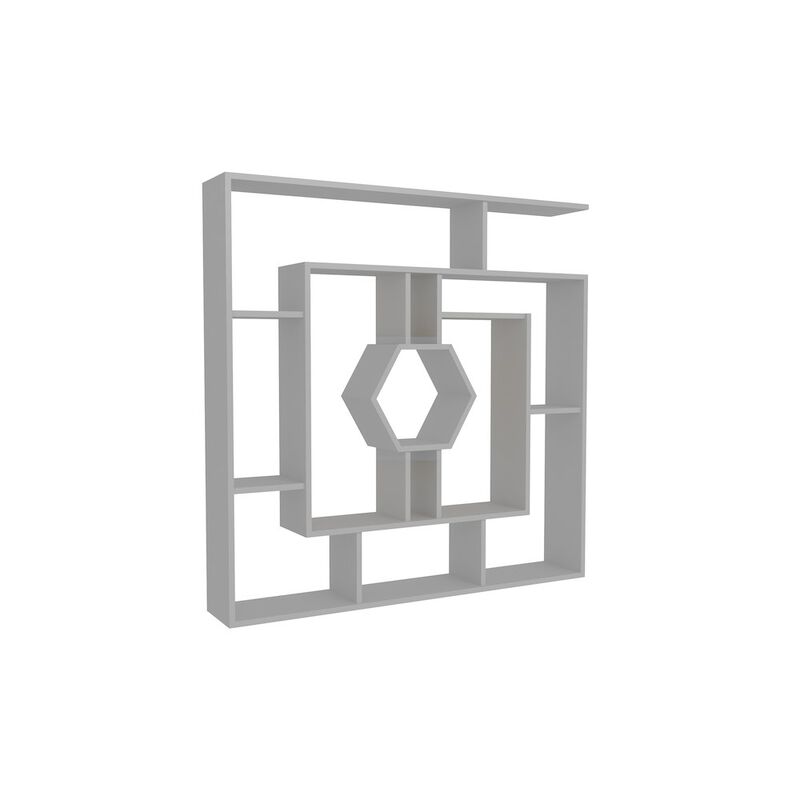 Decorotika Labrina Bookcase White&White