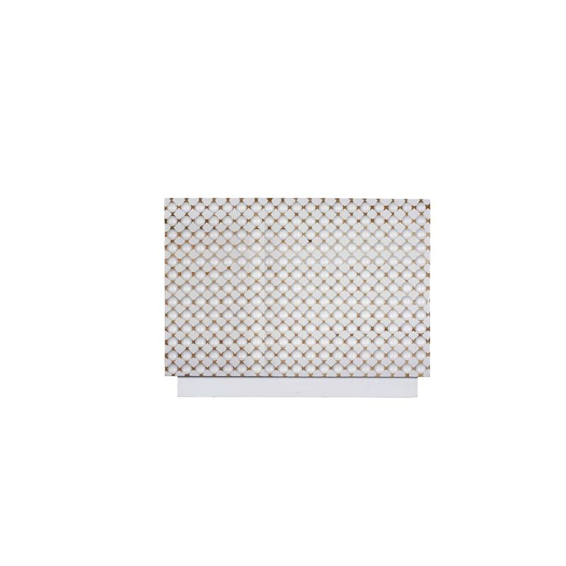 Carolina Chair & Table Dimple Rectangular Coffee Table - Whitewash