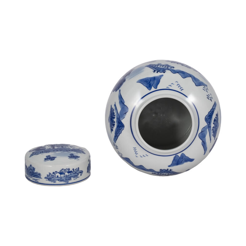 Cer, 9"h Rounded Jar W/ Lid image number 5