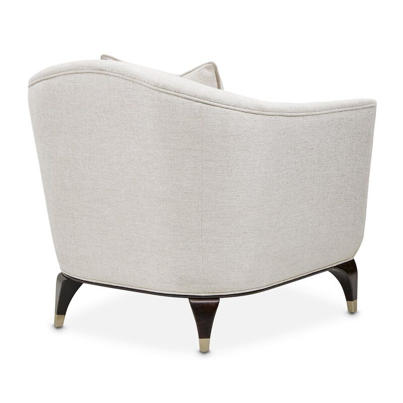 Michael Amini Paris Chic Matching Chair - Cremini/Espresso