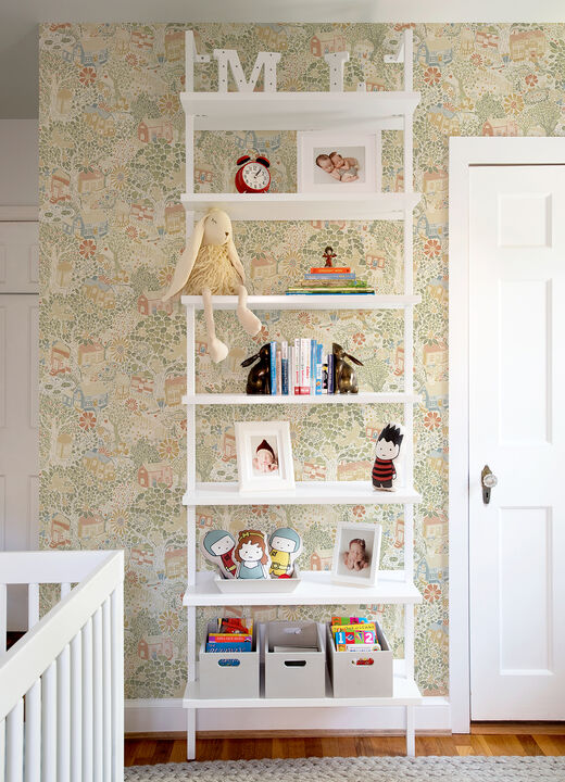 Bygga Bo Neutral Woodland Village Wallpaper