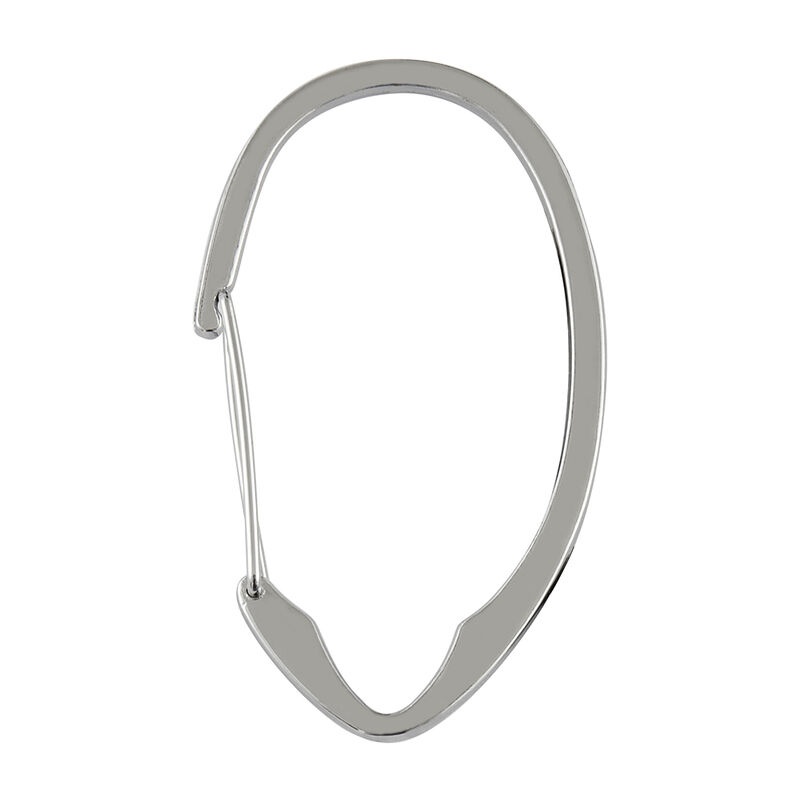 12-Piece Proof Zinc Shower Curtain Hooks with Clasp Closure image number 0