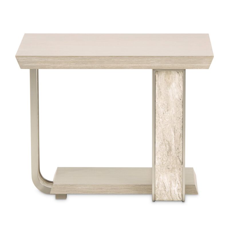 Michael Amini Lotus Bay End Table - Sand image number 4