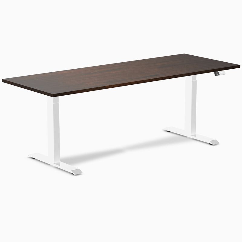 Desky Dual Rubberwood Sit Stand Desk image number 0
