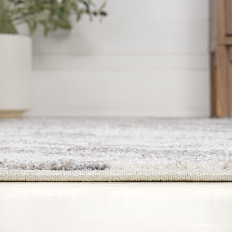 Kassia Contemporary Glam Abstract Marble Area Rug