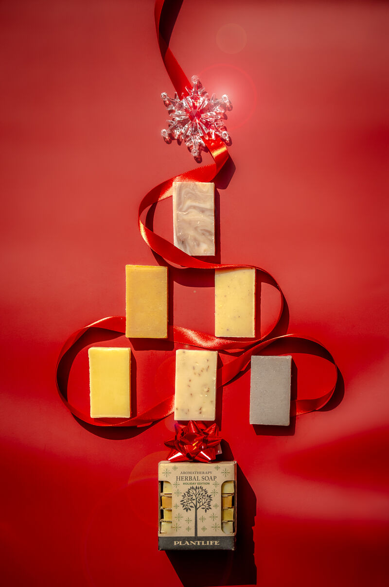 Plantlife Holiday Herbal Soap Sampler Gift Set image number 1