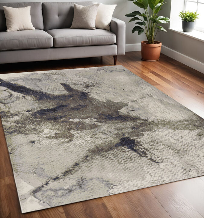 HomeRoots Abstract Area Rug