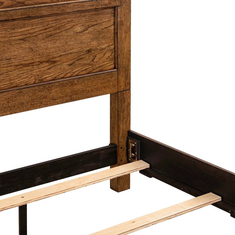 Liberty Furniture Carolina Park King Panel Bed Transitional  - Amber Brown image number 6