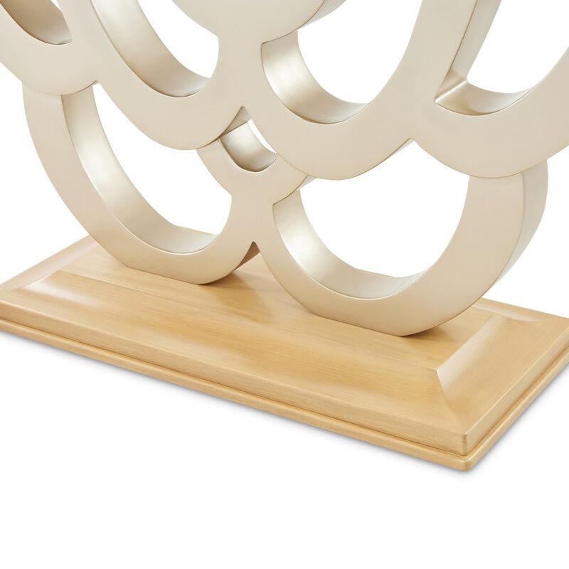 Michael Amini Camellia Field Console Table - Caramel image number 3
